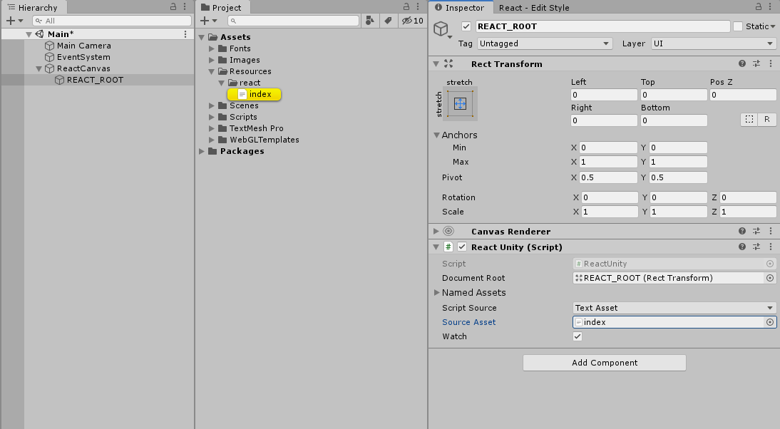 Inspector setup